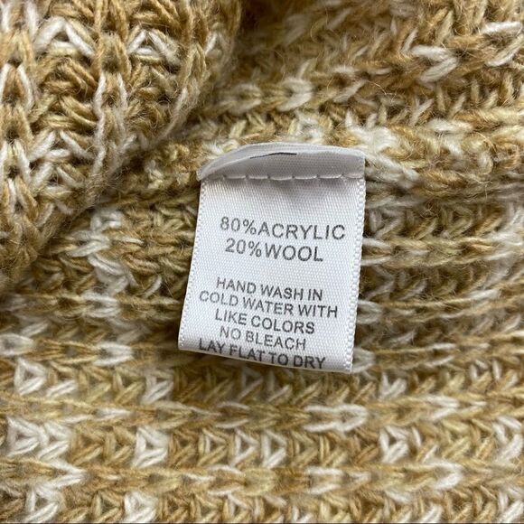 Harlowe & Graham Womens Knit Sweater XS Brown Beige Long Sleeve - Picture 5 of 8